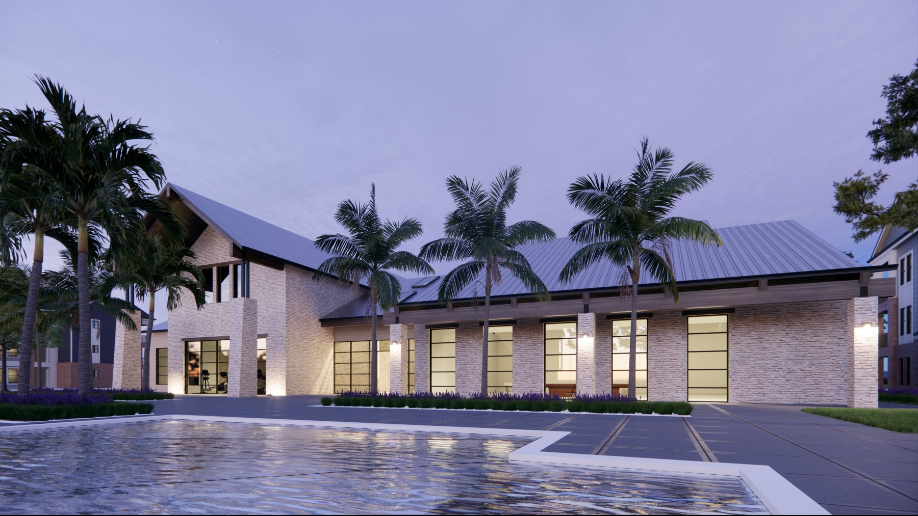 Shimmering resort-style pool Shimmering resort-style pool